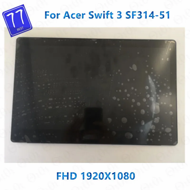 

14" FHD For Acer Swift 3 SF314 SF314-52 SF314-51 SF314-51-31VT LCD Display Screen Matrix Laptops Assembly With Frame non touch