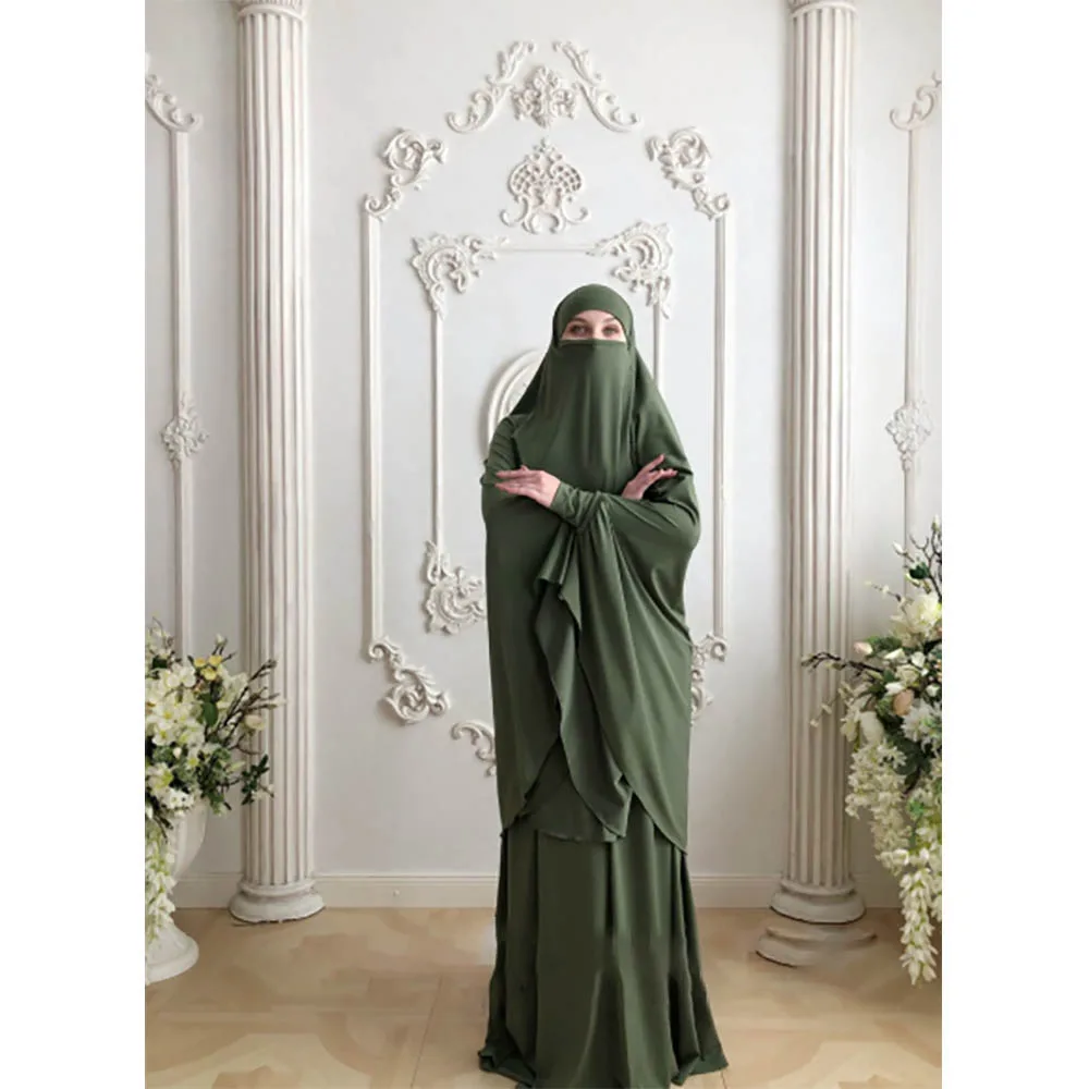 Ramadan Abayas for Women Dubai Abaya Turkey Muslim Hijab Dress Prayer Clothoes Islam Caftan Kaftan Robe