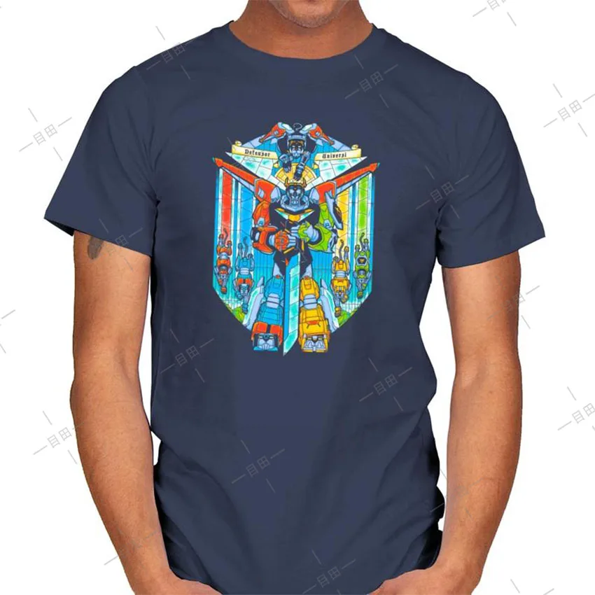 Витражное стекло защитник футболка роботы витраж текст voltron