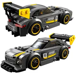 28003 супер гонщик серии AMG GT3 комплект гоночных автомобилей строительные блоки 190 шт. кирпичи развивающие игрушки совместимая скорость 75877