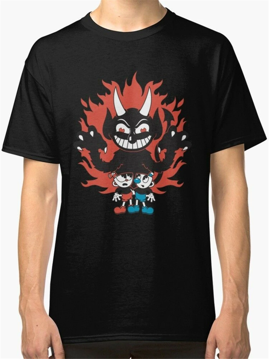 Cuphead Мужская футболка Черная забавная дизайнерская новый модный дизайн | одежда