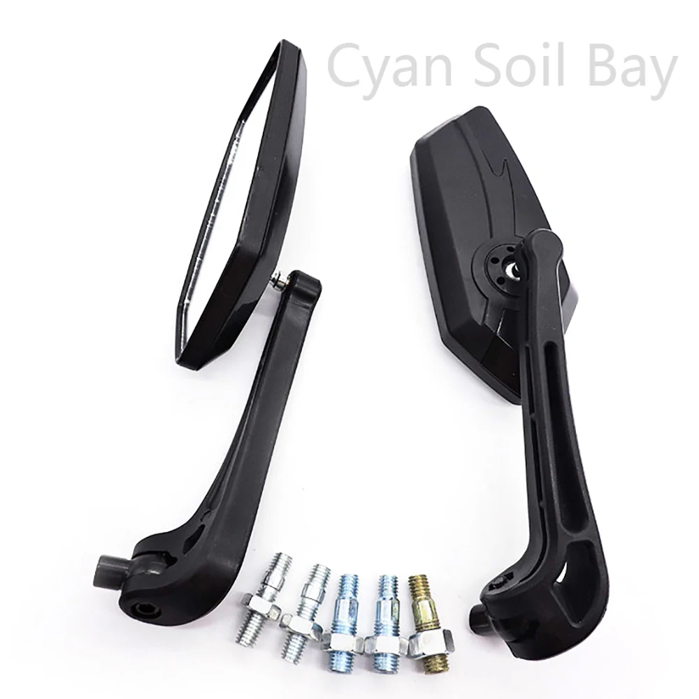 Universial 8mm 10mm Motorcycle Rearview Mirrors Motorbike Side Mirrors for Honda Suzuki Yamaha Kawasaki Scooter KTM Ducati