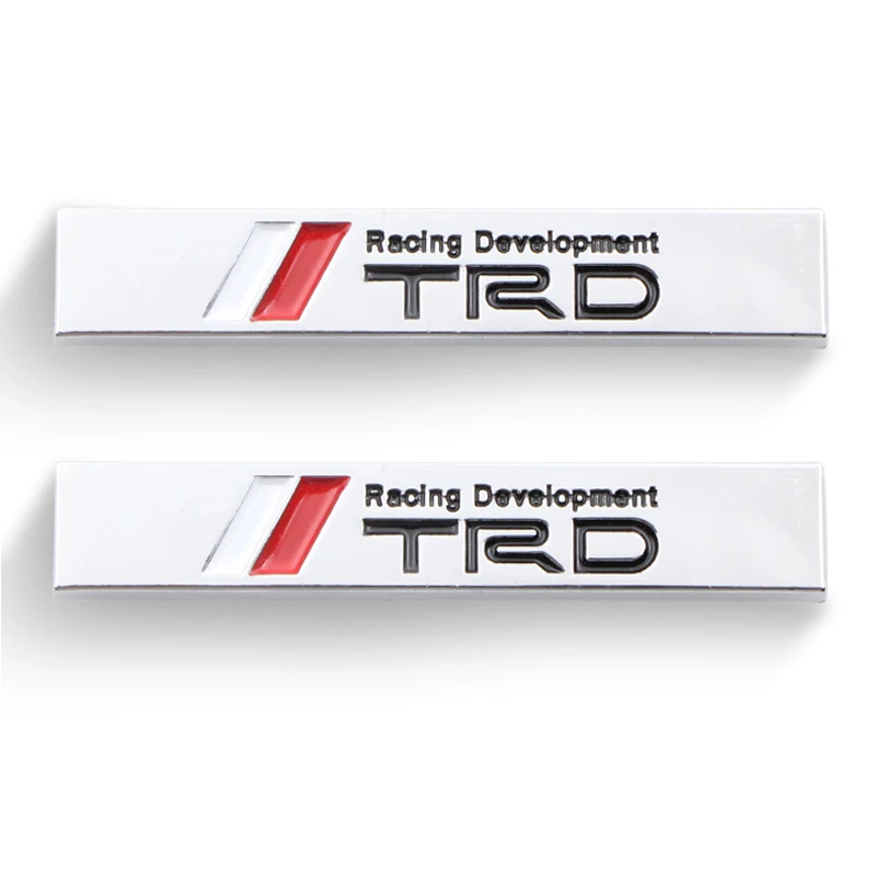 2 шт. автомобильный Стайлинг 3D гоночный Дизайн Наклейка TRD Эмблема Наклейка для Toyota автомобильный хвост крыло наружное украшение тела аксессуары