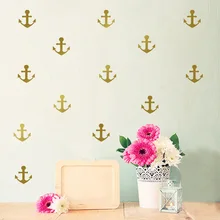 Cartoon Boat Anchor Vinyl Wall Stickers Removable CHILDREN'S Room Bedroom Background Decorative Stickers Gb016