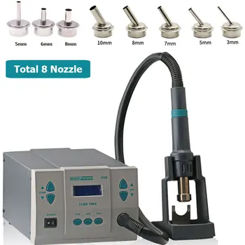Best QUICK 861DW Heat Gun 1000W Lead-free Hot Air Desoldering Station Microcomputer Temperature Hot Air Control Rework Station