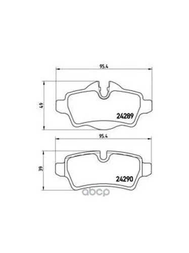 Колодки Тормозные Задние Brembo P06052 Brembo арт. P06052