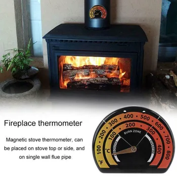

1x Fireplace Stove Thermometer Fire Place Fan Temperature Burn Indicator Fireplace Thermometer Tool Kits