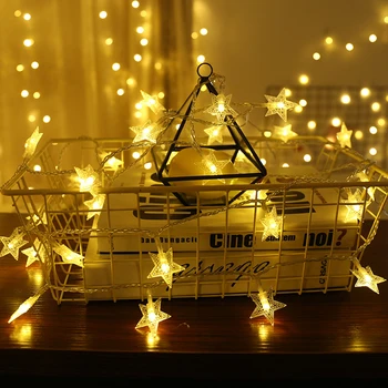 

LED Five-Pointed Star String Lights 10 Meters Color String Lights Christmas Wedding Interior Decoration String Lights