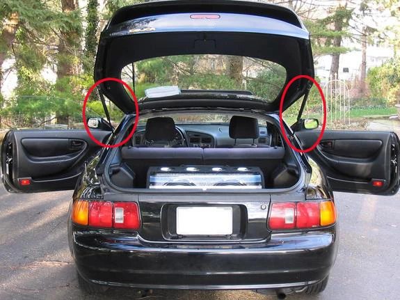 Для Toyota Celica 1994-1999 хэтчбек авто задний багажник багажника Liftgate автомобиля газовые стойки пружинный подъемник поддержка демпфер 565 мм