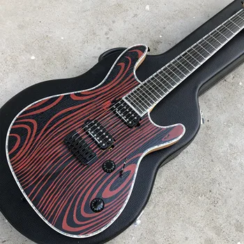 

Abalone Mayones 6 or 7 Strings Electric Guitar,Ebony fingerboard,Black hardware Neck through body Mayones Guitarra,Free shipping
