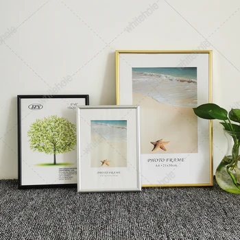 

Metal Picture Frame For Wall Classic Minimalist Desktop Photo Frame For Pictures Frames Pleixglass Certificate Frame