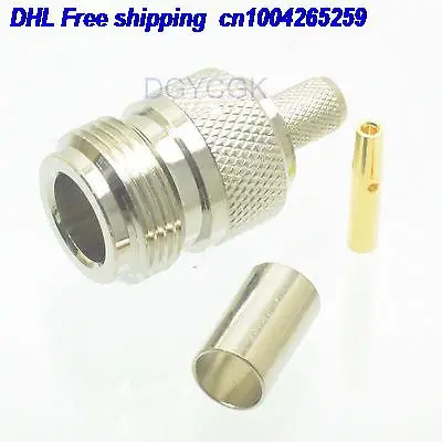 EMS/DHL 100 шт. разъем Jack N обжимной RG8X RG-8X LMR240 прямой F разъем 22ds