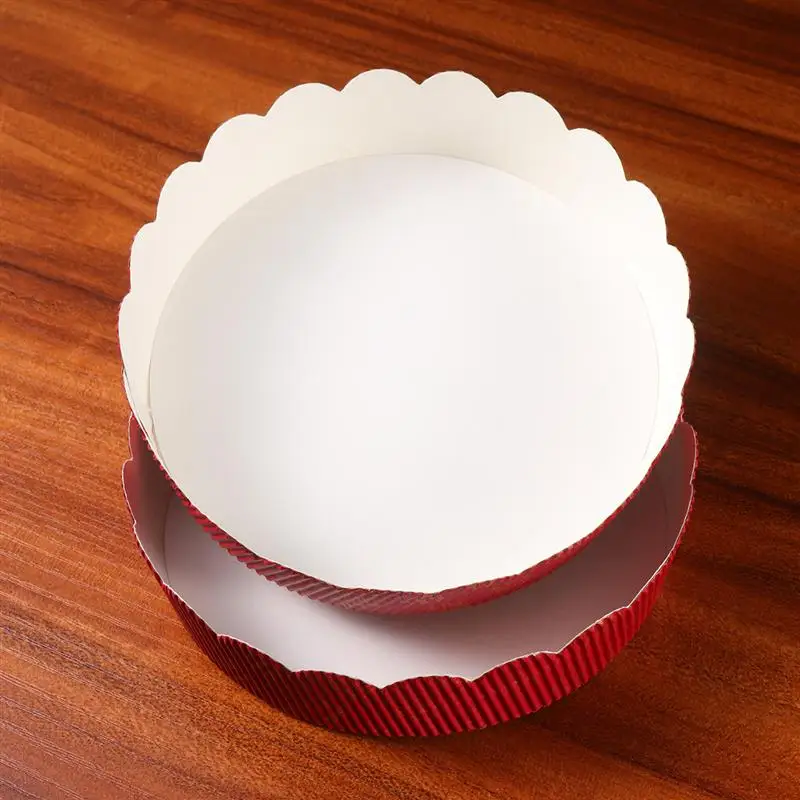 30 шт одноразовые чашки для выпечки гофрированная бумажная форма для торта термостойкая круглая подушка для торта(120*30 мм