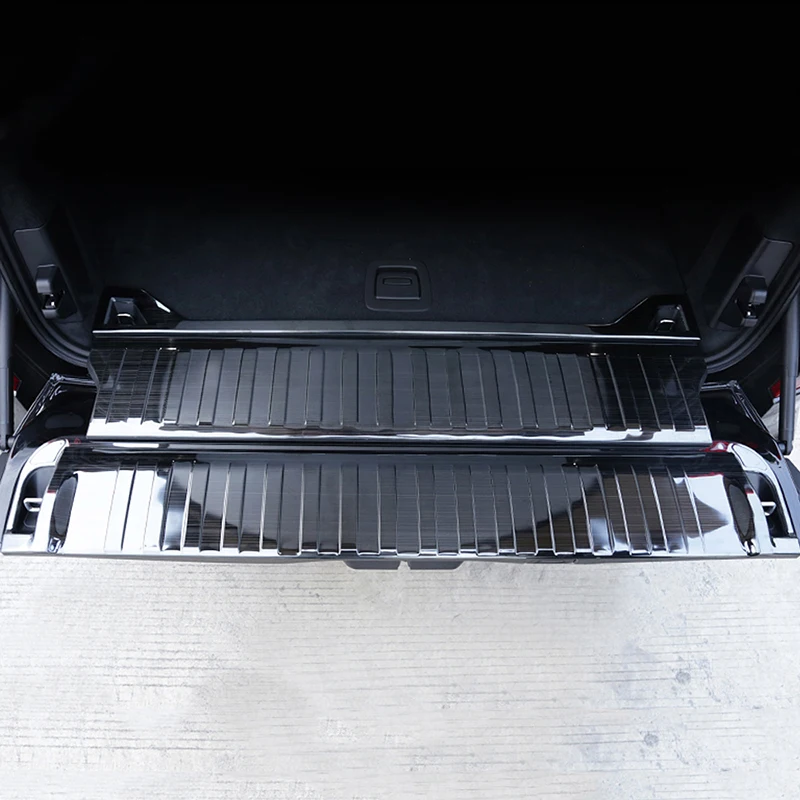 Для BMW X5 G05 автомобильный Стайлинг задняя дверь багажник бампер защитный чехол для крыла Подоконник Накладка рамка наклейка аксессуары