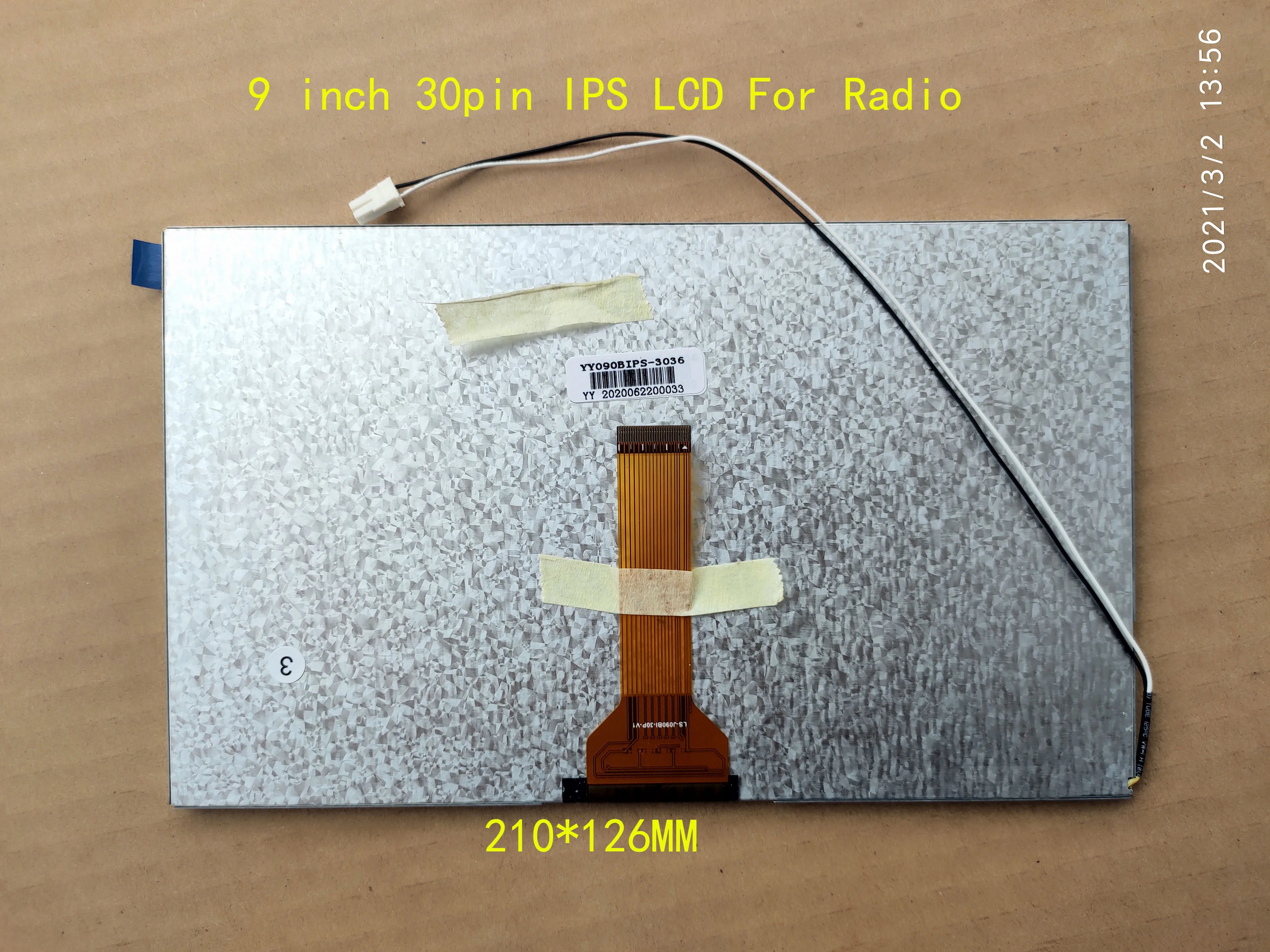 Ips Lcd Carpc 30pin 210×126 mm Yy090bips Bch090bips Kl090b30005a 090bi424904 Auto-rádio 1024*600