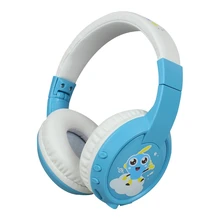 Stereo Wired and Bluetooth Music Headphone Built in Aux Microphone Kids Foldable TF Card Online Class