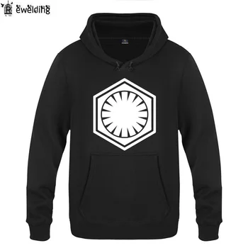 

Mens Hoodies StarWars The Force Awakens First Order Insignia Hoodie Men Fleece Long Sleeve Sweatshirt Pullover Moleton Masculino