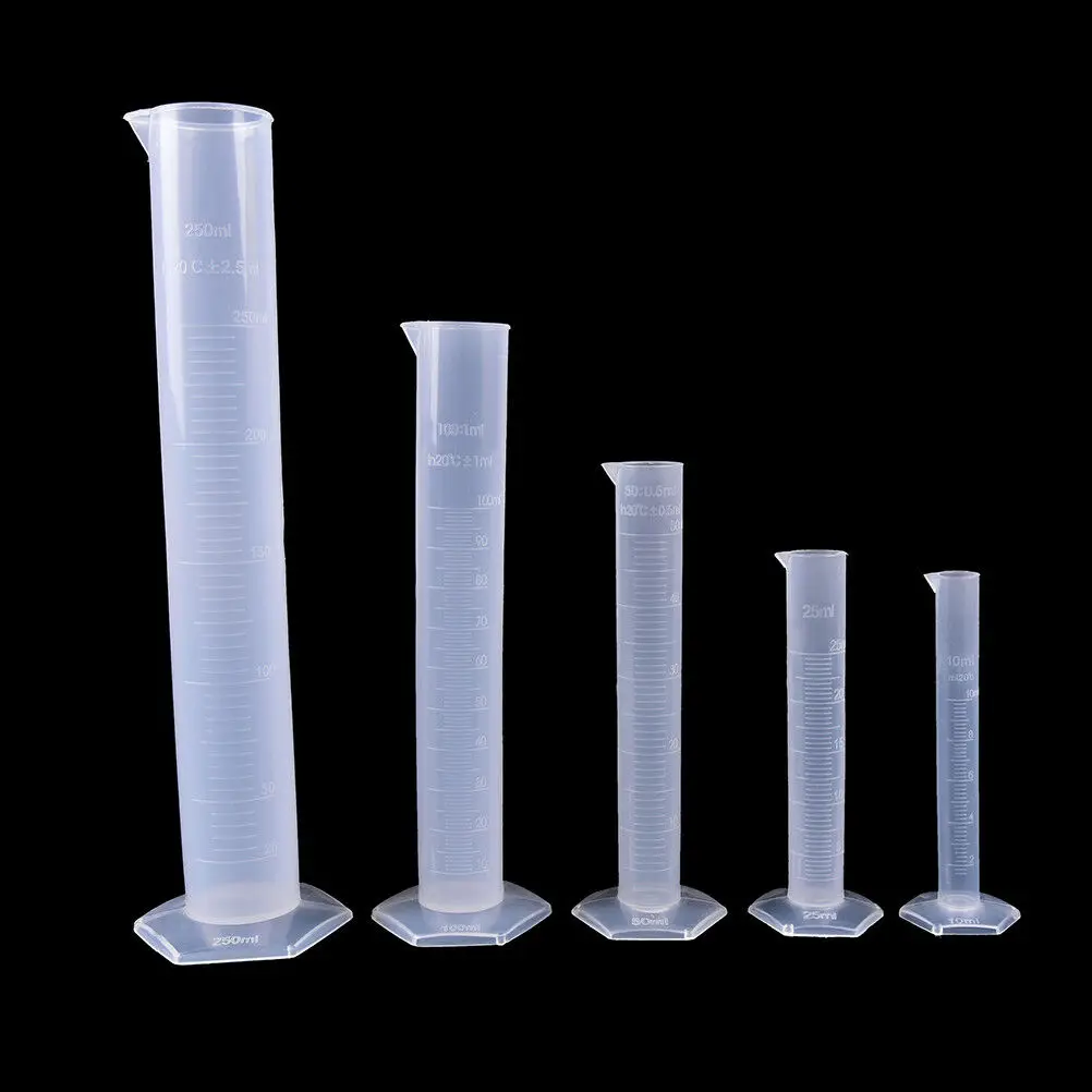 

25ml Plastic Measuring Cylinder Laboratory Test Graduated Tube tool Affordable Chemistry Set