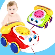 Детский телефон игрушка красочный пластиковый детский интеллект Забавный музыкальный телефон игрушка малыш телефон Классическая Детская игрушка