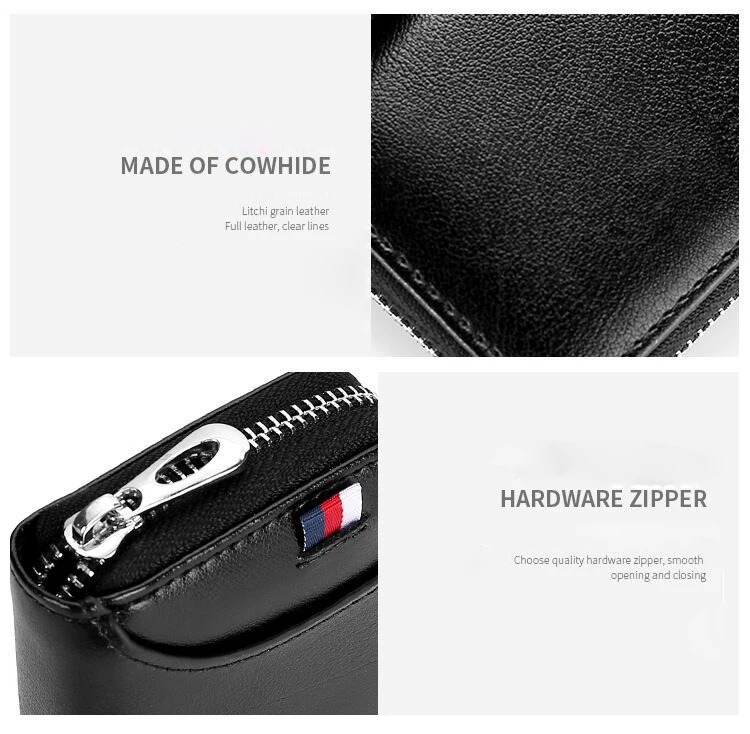 Короткий кошелек из натуральной кожи для паспорта, Rfid, многофункциональная сумка для визиток для мужчин и женщин, вместительные кошельки