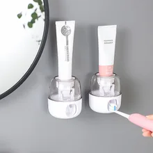 

Automatic Toothpaste Dispenser Wall Mount Toothbrush Holder Lazy Toothpaste Squeezer For Toilet Home Bathroom Accessories