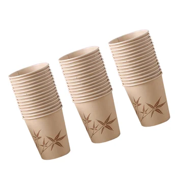 

50pcs Paper Cups Disposable Exquisite Decorative Thick Tableware for Party