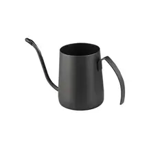 250 мл инъекции тонкой воды 304 Нержавеющая сталь ухо висящий кофе специальный черный Живопись горшок длинный узкий носик чайник