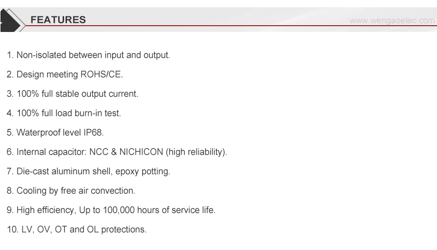 Description Picture 4 of itemBest Quality 24V 36V 48V 60V 72V Step-down to 12V 13.8V 10A 15A 20A Buck Module DC DC Converter 276W Waterproof Transformer