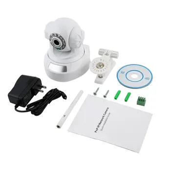 

Wireless Camera IP Camera With Cradle Head High Defiinition Panoramic Wifi Camera Wifi White Audio Network Camera