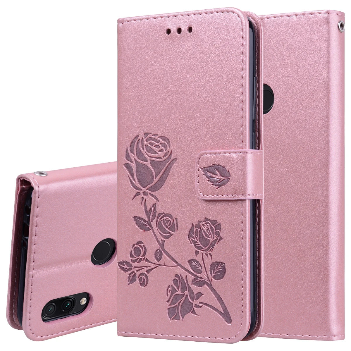 Embossed Rose Leather Wallet Case For Xiaomi Redmi Note 8T 8 8A 4A 4X S2 K20 GO 7A 5 Plus Note 7 6 5 Pro 5A Prime Flip Cover 