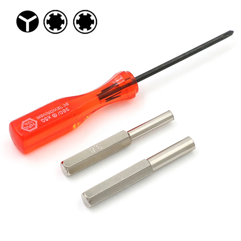 1Set 3.8mm + 4.5mm Triwing Security Screwdriver Bit Set For NES SNES N64 Game Boy Wii Screw Driver Repair Tools | Инструменты