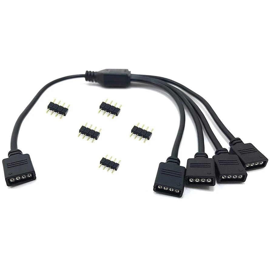 LED Accessory 4Pin Female 3528/5050 RGB LED Strip Light Splitter Connector Cable LED Accessory 4Pin Female 3528/5050 RGB LED Strip Light Splitter Connector Cable