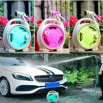 

Car Washer High Pressure Gun Foldable Water Hose Sprayer Foam Nozzle High Pressure 6 Spary Pattern 44FT Pipe Car Wash water gun