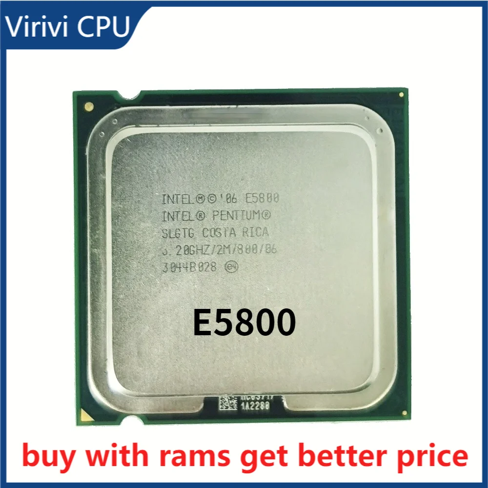 Двухъядерный процессор Intel Pentium E5800 3 2 ГГц Мб 65 Вт LGA 775 протестирован 100% рабочий |