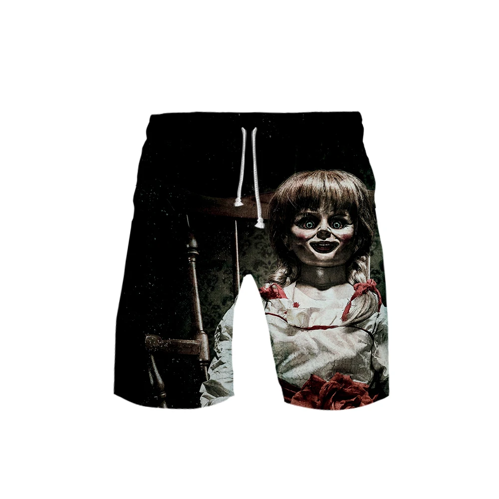 Хит! пляжные шорты Annabelle с 3D принтом, Мужская модная уличная одежда, шорты,, Harajuku, модная летняя одежда