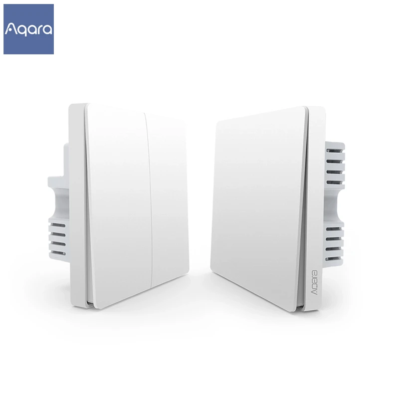 Original Xiaomi Aqara Wall Switch No Neutral Version Smart Light Single Fire Zigbee Remote Control Work With Homekit Mijia App Controle Smartphone Controller Controlcontrol Remote Aliexpress