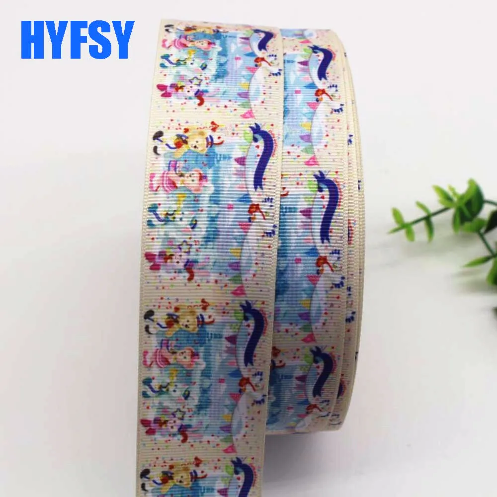 22/25/38 мм, с рисунком, с тесьмой и 10 ярдов DIY ручной работы заколки для волос с бантом Grosgrain ленты - Цвет: 38mm
