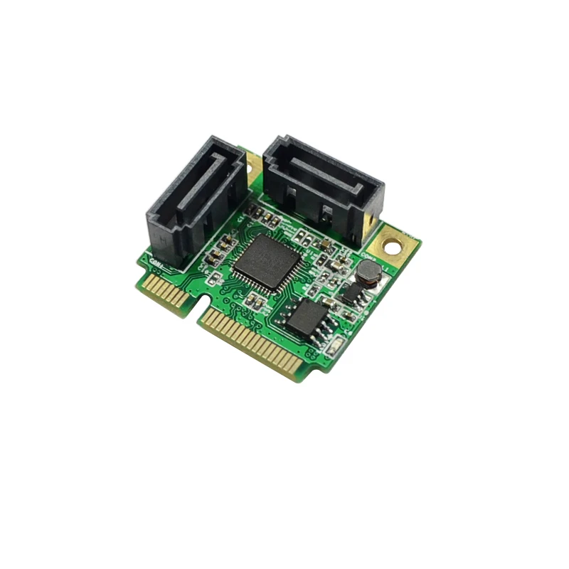 ASM1061 Чипсет мини PCI Express 2 порта SATA3.0 карты расширения Поддержка жесткого диска SATA HDD SSD