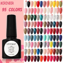 Gel Nagellack UV LED Kunst Mirineer Alle Für Maniküre Semi Permanent Lack Tränken Weg Von Matte Basis Top Mantel Shiny farbe