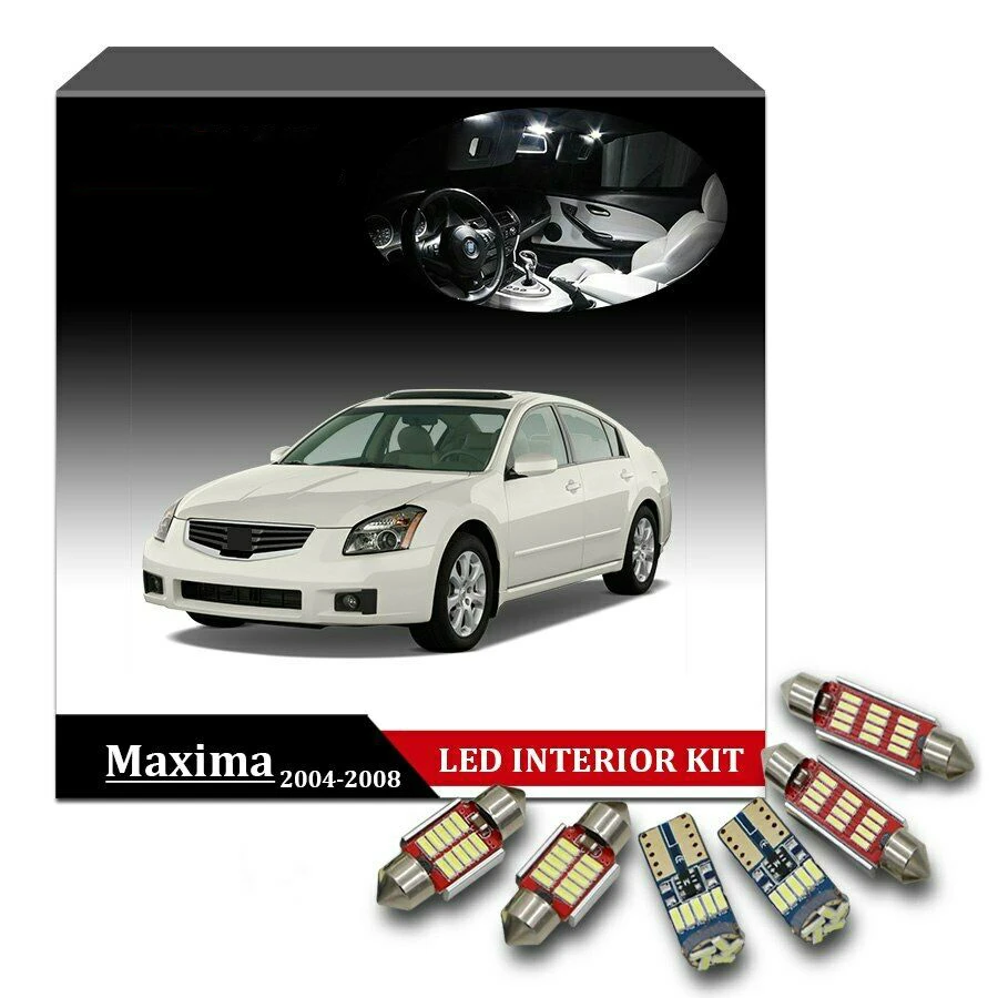 13 шт. Белый светодиодный комплект ламп для внутреннего освещения карта купол