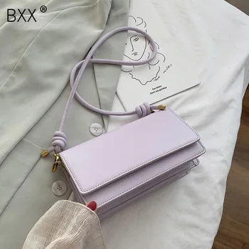 

[BXX] Small PU Leather Flap Bags For Women 2020 Elegant Solid Color Crossbody Shoulder Handbag Travel Cross Body Bag Totes HN261