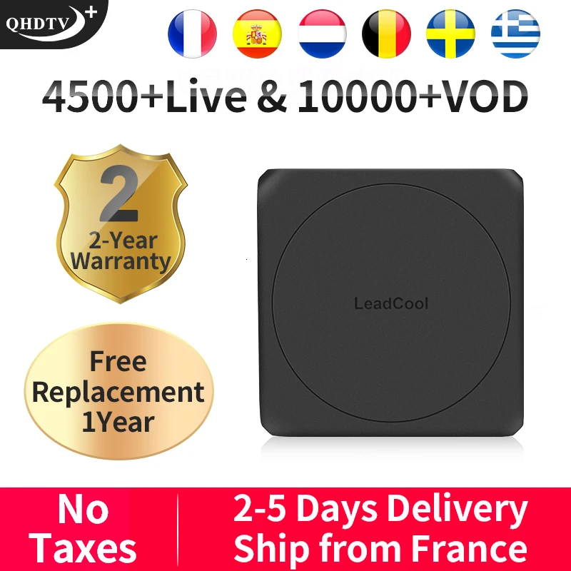 Leadcool W IPTV Франция арабский Испания Германия Португалия Android 7,1 1G+ 8G S905W IPTV французская Португалия Греция Бельгия Нидерланды