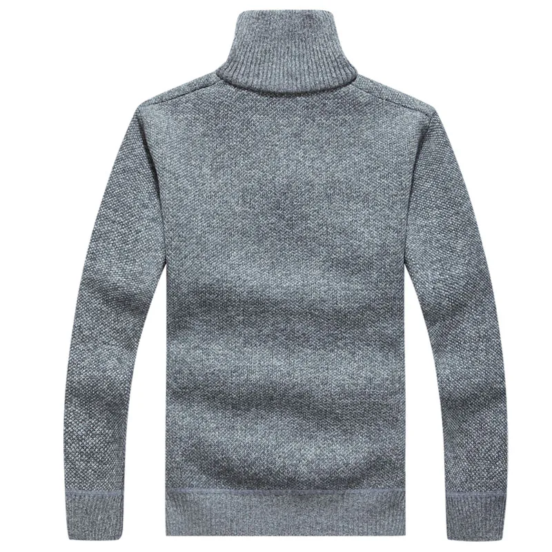 New Autumn Men's Sweater Fleece Cotton Turtleneck Sweatshirt High Quality Sweater Men Slim Fit Brand Knitted Pullovers;YA524