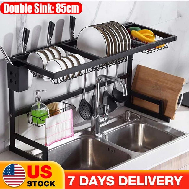 Stainless Steel Drain Rack Dish Drainer Hanging Dish Rack Holder Tool Sink  Chopping Board Dishs Drying Rack Dropshipping Kitchen - AliExpress