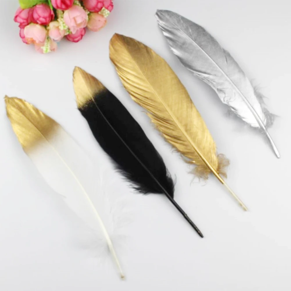 10pcs/pack Dreamy DIY Photography Prop Soft Decorative Natural Feather Craft Handmade Clothes Accessories Studio Lightweight