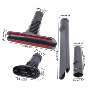 

SKYMEN Vacuum Cleaner Brush Heads Kit 4 Piece Vacuum Attachment Tool For Dyson DC16 DC19T2 DC22 DC23 DC28 DC29 DC30 DC66