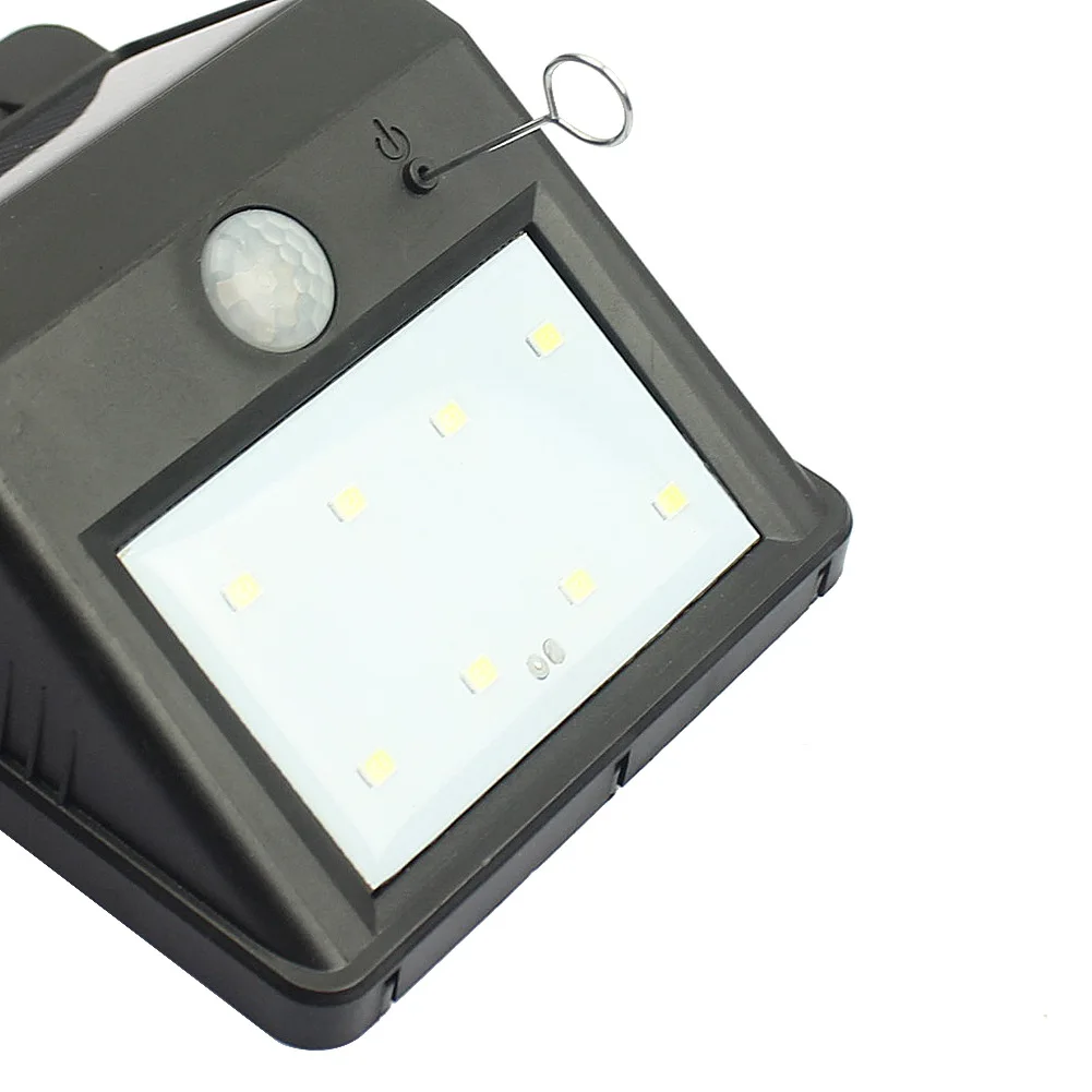 8LED Солнечный человеческого тела настенный светильник треугольник Солнечный сад свет Открытый Солнечный водонепроницаемый уличный фонарь