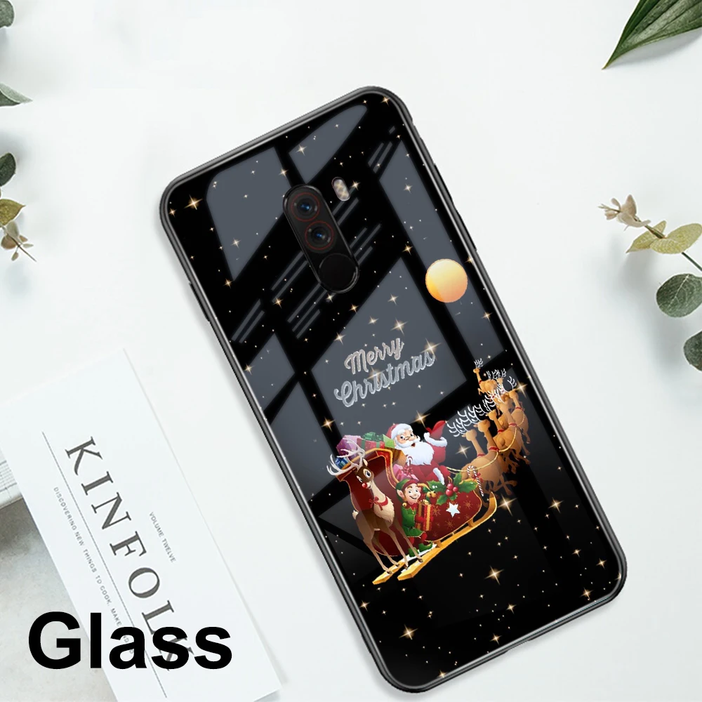 Чехол ciciber для Xiaomi mi 9 9T 8 A2 6X mi X 2 2S PocoPhone F1 для Red mi Note 7 8 6 5 Pro Plus, стеклянные чехлы для телефонов, рождественские чехлы - Цвет: WM06457