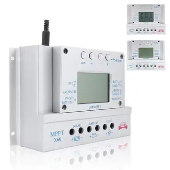 

LCD X Series X60A/80A 12V/24V MPPT Solar Panel Regulator Charge Controller Regulator Charge Controller