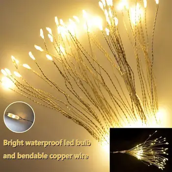 

Fairy String Light Fairy String 120LED Bouquet Shape Corridor Patio Garden Yard Copper Wire Lights Warm White Romantic
